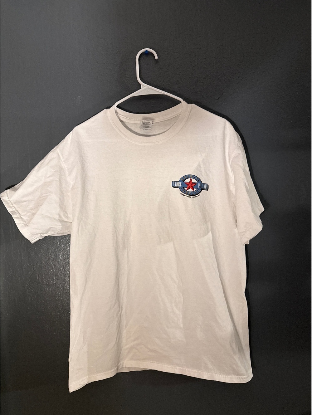 Gildan Ultra Cotton White T-Shirt with Padre Island Brewing Company Logo